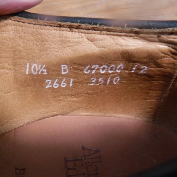 Allen Edmonds Brown Leather Mens 10.5 B Narrow main image 6
